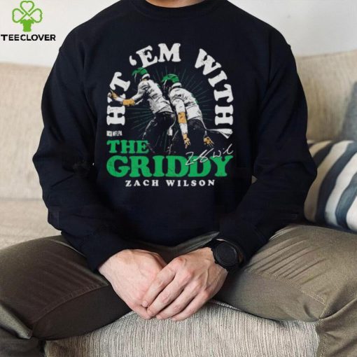 Zach Wilson New York Jets Hit ‘Em With The Griddy Signature Shirt