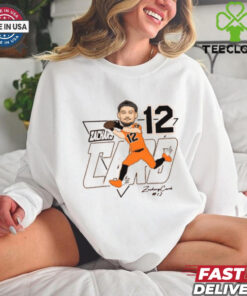 Zachary Card 12 Oregon State Beavers Caricature Signature t shirt