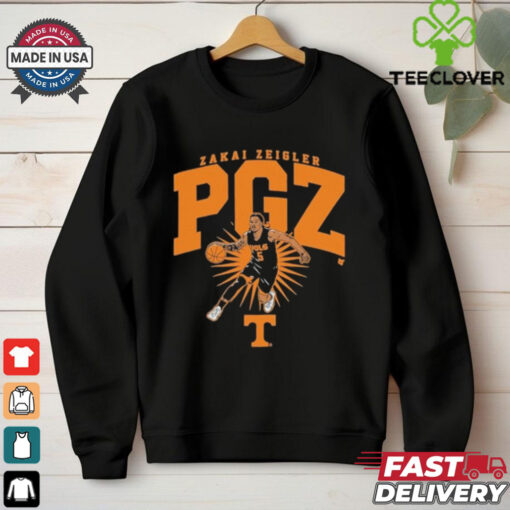 Zakai Zeigler PGZ Tennessee Volunteers Basketball T shirts