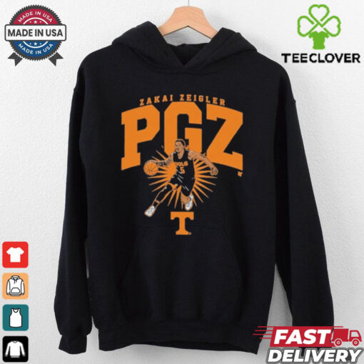 Zakai Zeigler PGZ Tennessee Volunteers Basketball T shirts