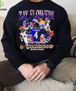 Zay Flowers Baltimore Ravens first downs and touchdowns give him flowers vintage hoodie, sweater, longsleeve, shirt v-neck, t-shirt