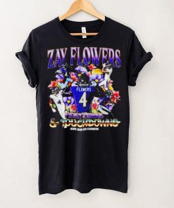 Zay Flowers Baltimore Ravens first downs and touchdowns give him flowers vintage hoodie, sweater, longsleeve, shirt v-neck, t-shirt