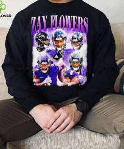 Zay Flowers Baltimore Ravens graphic 2024 shirt