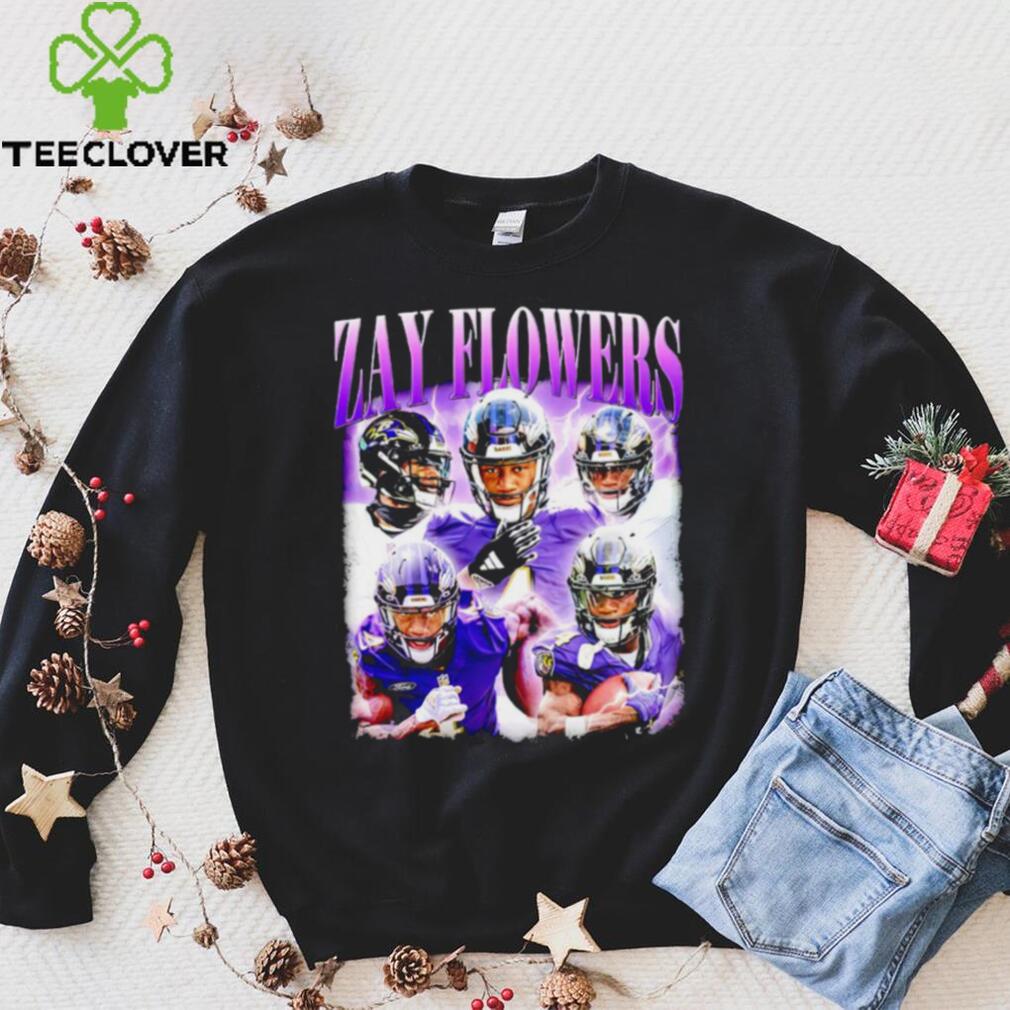 Zay Flowers Baltimore Ravens graphic 2024 shirt Zay Flowers Baltimore Ravens graphic 2024 shirt