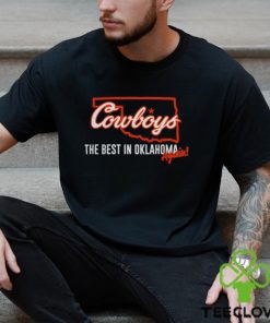 Oklahoma State Cowboys The best in Oklahoma again basketball map shirt
