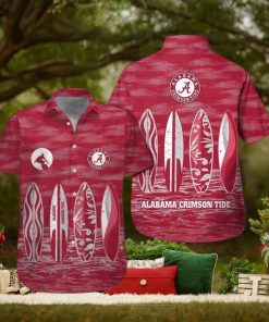 Alabama Crimson Tide Short Sleeve Tropical Hawaiian Shirt