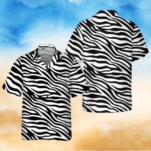 Zebra Pattern Hawaiian Shirt