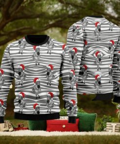 Zebra Wearing Santa Hats Ugly Christmas 3D Sweater Gift For Men And Women