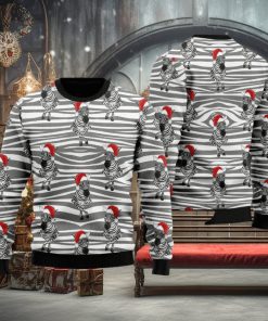 Zebra Wearing Santa Hats Ugly Christmas 3D Sweater Gift For Men And Women