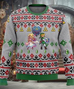 Zelda and Link 3D Ugly Christmas Sweater Christmas Holiday Gift
