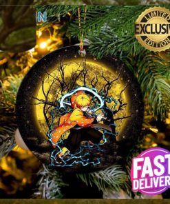 Zenitsu Moonlight 2023 Holiday Gifts Custom Name Christmas Ornament