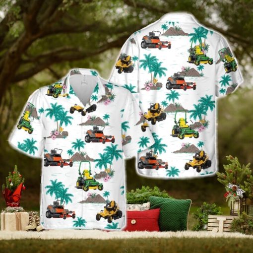 Zero Turn Lawn Mower Hawaiian Shirt