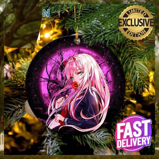 Zero Two Moonlight 2023 Holiday Gifts Custom Name Christmas Ornament