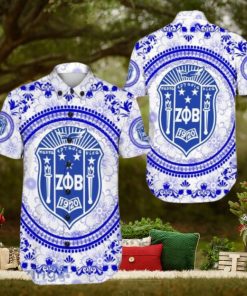 Zeta Phi Beta Floral Pattern Hawaiian Shirt For Men And Women