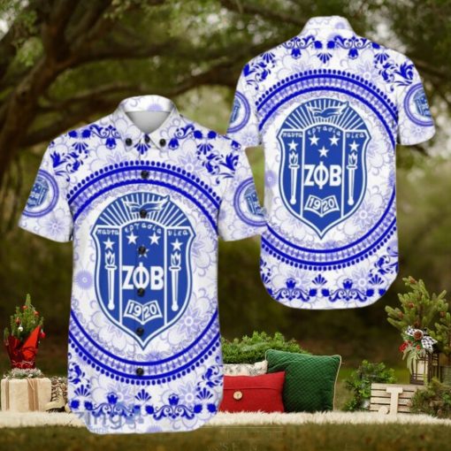 Zeta Phi Beta Floral Pattern Hawaiian Shirt For Men And Women