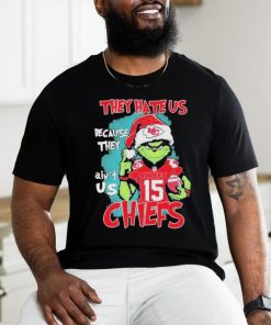 Santa Grinch They Hate Us Because Ain’t Us Kansas City Chiefs Christmas Shirt