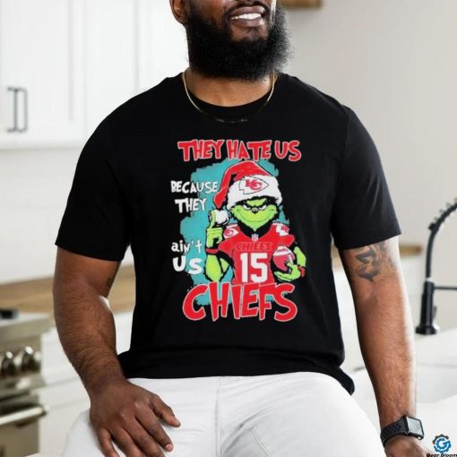 Santa Grinch They Hate Us Because Ain’t Us Kansas City Chiefs Christmas Shirt