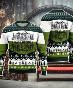 Camping I Hate People Christmas Unisex Ugly Sweater