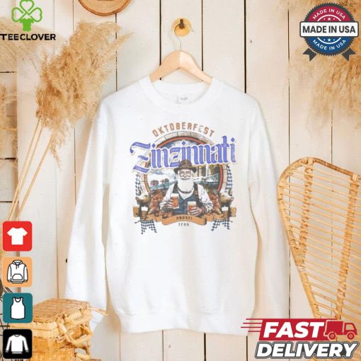 Zinzinnati Vintage Barrel Seal Oktoberfest Cincinnati T shirt
