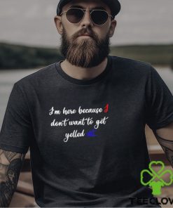 Zion Williamson I’m Here Because I Don’t Want To Get Yelled At Shirt
