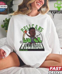 Zion Williamson New Orleans Pelicans caricature signature shirt