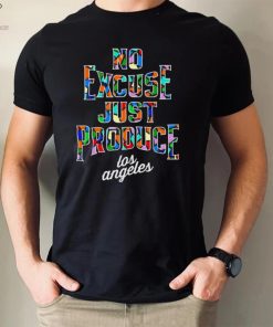 2022 2023 Los Angeles Clippers City no excuse just produce colorful logo shirt