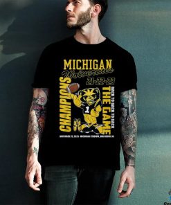 Michigan Wolverines 21 22 23 Back To Back To Back The Game Champions November 25, 2023 Michigan Stadium, Ann Arbor, Mi T Shirt