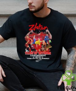 Zlatan Ibrahimovic 34 Years Of Retiring 1989 2023 Signatures Thank You For The Memories Shirt