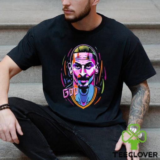 Zlatan The God Popart Caricature Zlatan Ibrahimovic Long Sleeves T Shirt