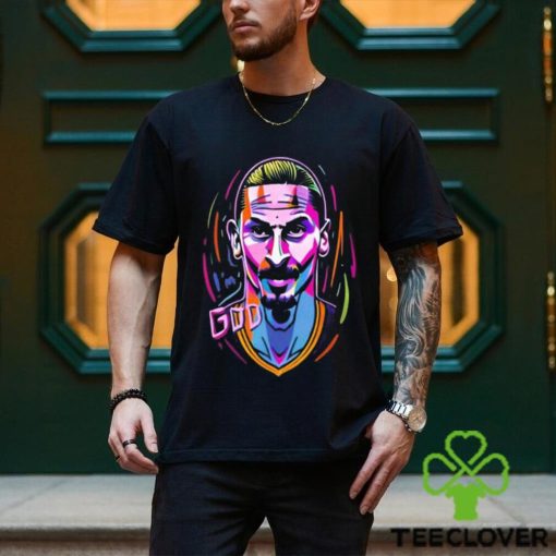 Zlatan The God Popart Caricature Zlatan Ibrahimovic Long Sleeves T Shirt