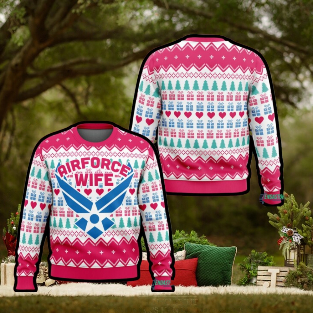 Air Force Wife Christmas Ugly Sweater