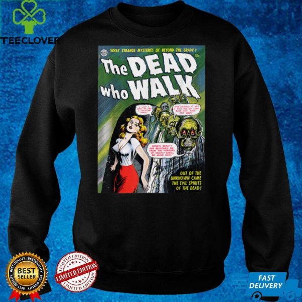 Zombie Halloween Horror Vintage Comic Book Retro Funny T Shirt