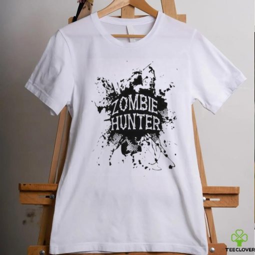 Zombie Hunter Black Grunge Shirt