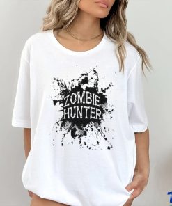Zombie Hunter Black Grunge Shirt