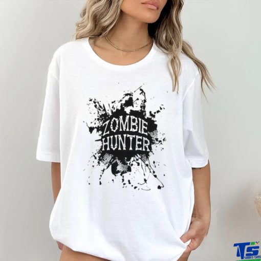 Zombie Hunter Black Grunge Shirt