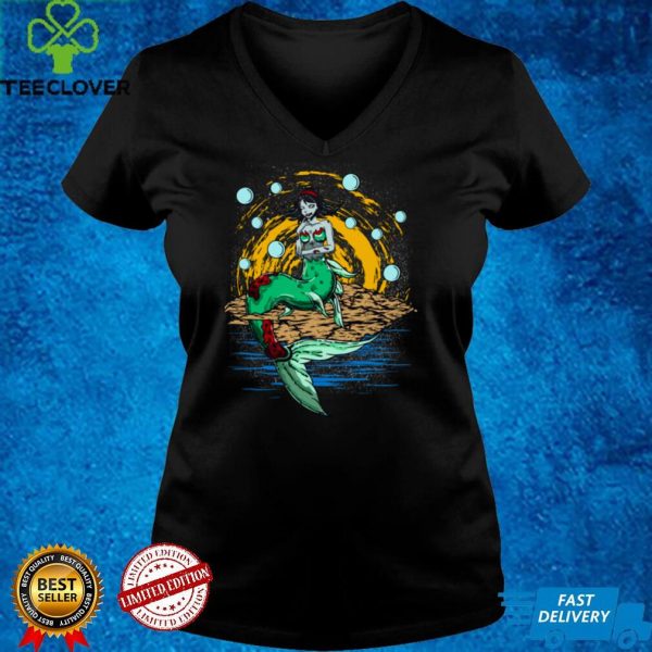 Zombie Mermaid Long Sleeve T Shirt