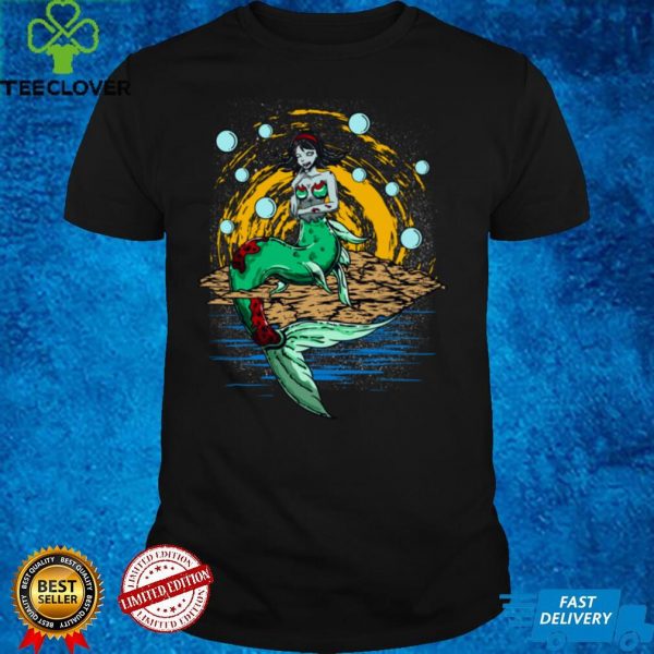 Zombie Mermaid Long Sleeve T Shirt