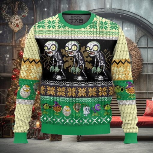 Zombie vs Plants Ugly Christmas Sweater