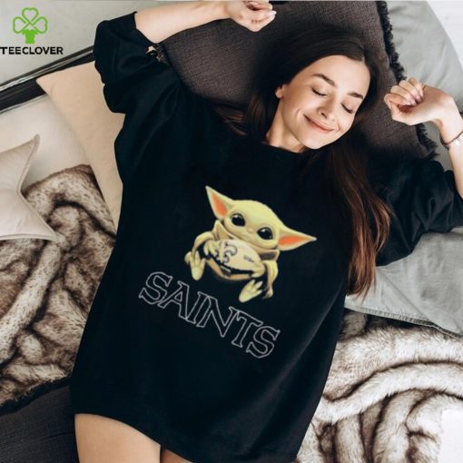 Baby Yoda Hug New Orleans Saints Star War Shirt