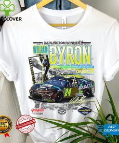 William Byron Checkered Flag Sports 2023 Goodyear 400 Race Winner signature shirt