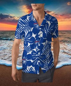 Buffalo Bills Hawaiian Shirt Flower Pattern Beach Gift For Friend, NFL Hawaiian Shirt