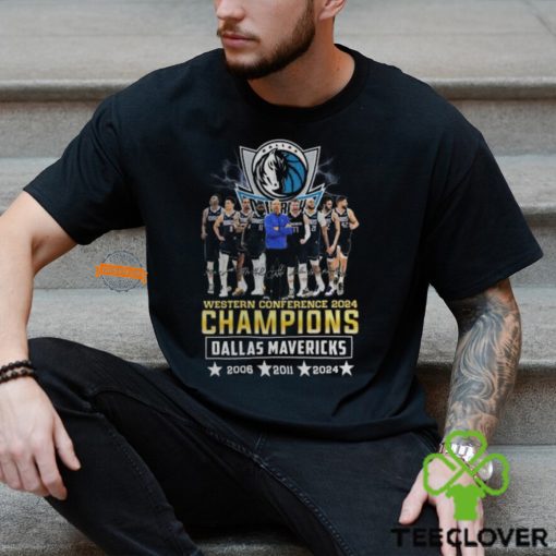 Western Conference 2024 Champions Dallas Mavericks 2006 2011 2024 T Shirt