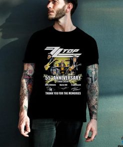 Zz Top 55th Anniversary 1969 2024 Thank You For The Memories Signatures Shirt