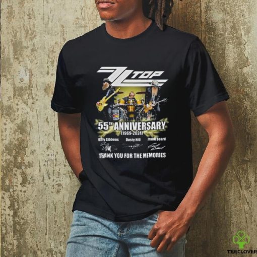 Zz Top 55th Anniversary 1969 2024 Thank You For The Memories Signatures Shirt