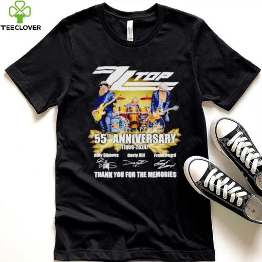 Zz Top 55th anniversary 1969 2024 thank you for the memories hoodie, sweater, longsleeve, shirt v-neck, t-shirt