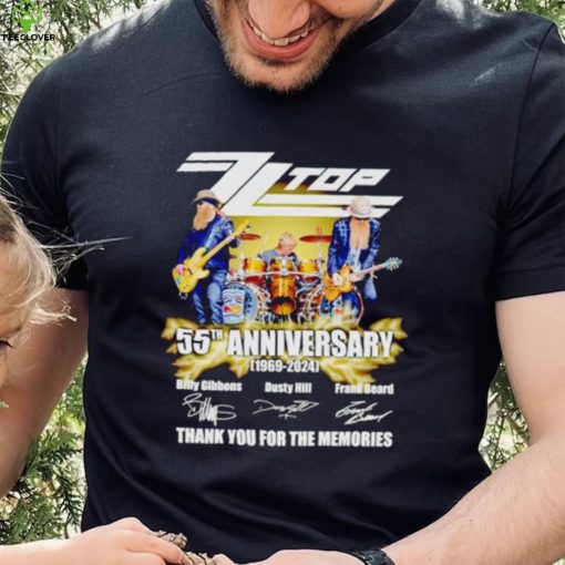 Zz Top 55th anniversary 1969 2024 thank you for the memories hoodie, sweater, longsleeve, shirt v-neck, t-shirt