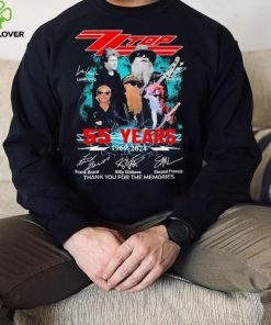 Zz Top Lanier Greig And Dusty Hill 55 Years 1969 2024 Signatures Thank You For The Memories Shirt