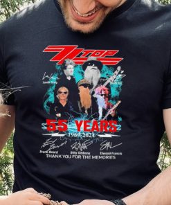 Zz Top Lanier Greig And Dusty Hill 55 Years 1969 2024 Signatures Thank You For The Memories Shirt