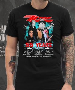 Zz Top Lanier Greig And Dusty Hill 55 Years 1969 2024 Signatures Thank You For The Memories Shirt