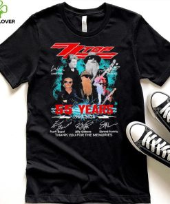 Zz Top Lanier Greig And Dusty Hill 55 Years 1969 2024 Signatures Thank You For The Memories Shirt